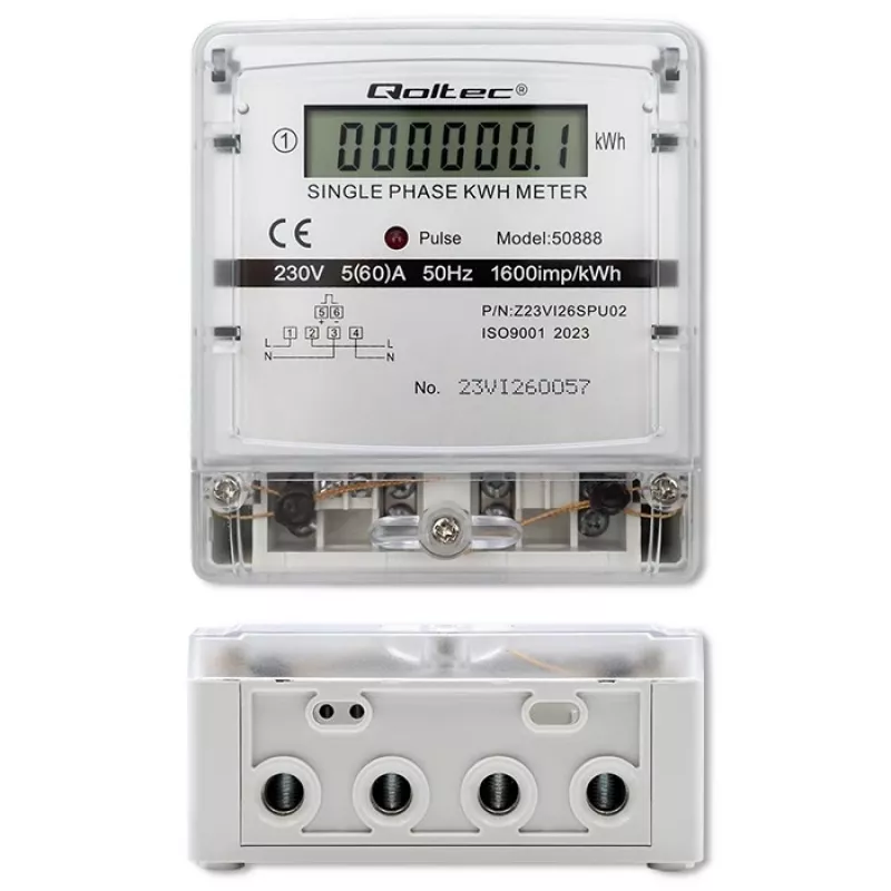 Jednofázový elektronický merač spotreby energie 230V LDC