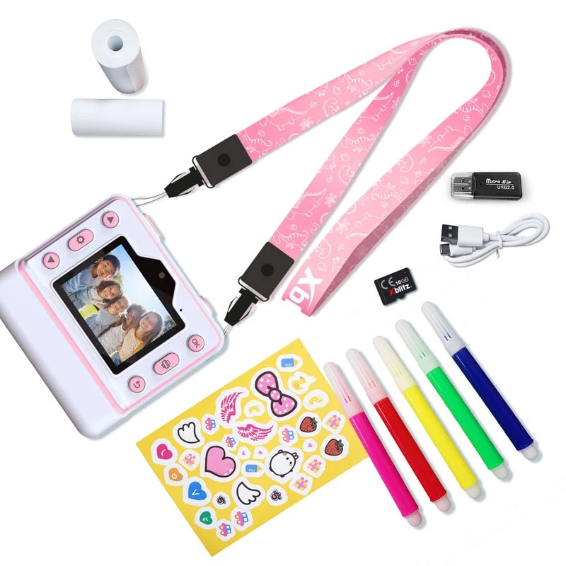 Xblitz FLASH PINK Instantný fotoaparát s termotlačiarňou pre deti