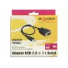 DeLOCK 62958 adaptér USB na RS-232, USB Type-A, čierny