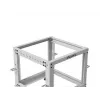 Rack 19 9U 600x600-1100 nastaviteľný sivý