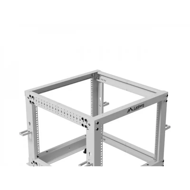 Rack 19 9U 600x600-1100 nastaviteľný sivý