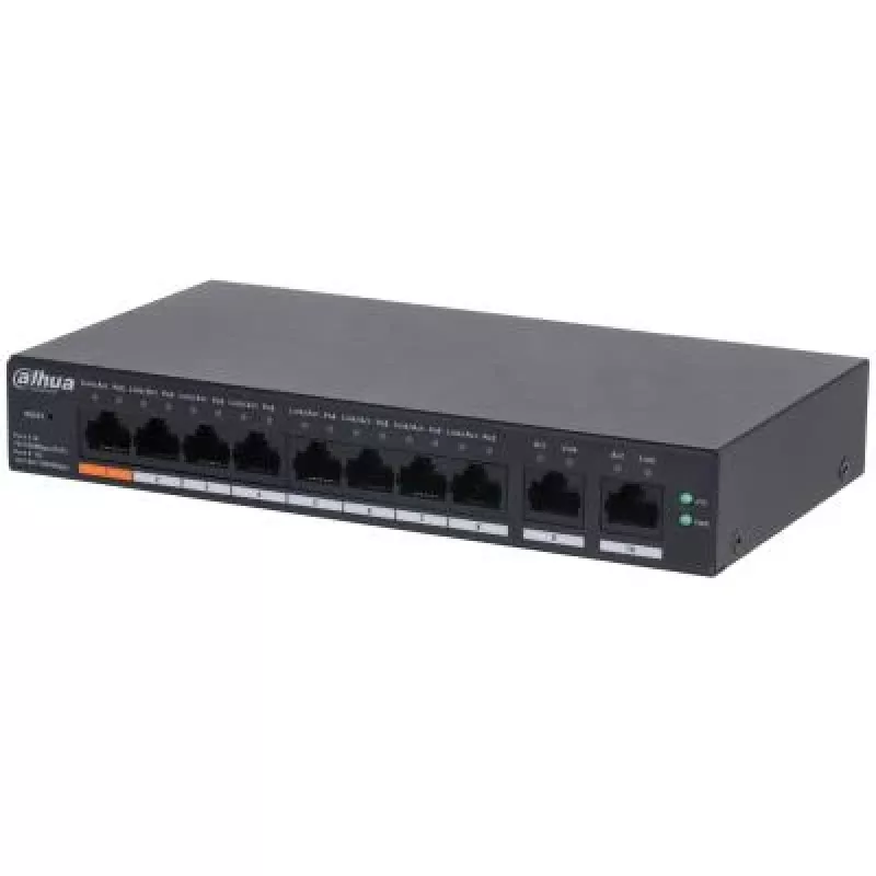 Dahua Technology DH-CS4010-8ET-60 sieťový switch Managed L2 Fast Ethernet (10/100) Power over Ethernet (PoE) čierna