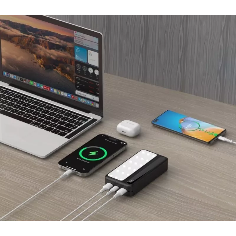 Prenosná powerbank P20 LCDPD LAMP 20000mAh