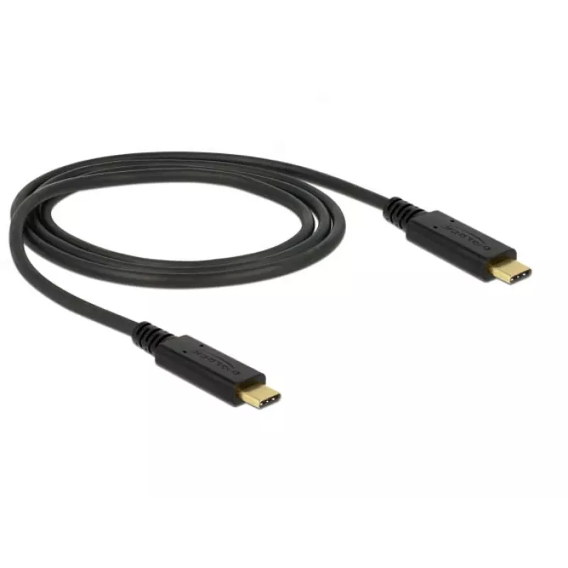 USB kábel DeLOCK 83661 USB 3.2 Gen 2 1 m USB-C čierny