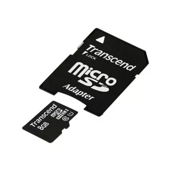 Transcend Premium - Flash pamäťová karta (microSDHC/SD adaptér v balení)