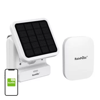 RainPoint smart solárna sada na čerpanie vody HTP115FR s HWG023WBRF Gateway a aplikáciou na zavlažovanie záhrady