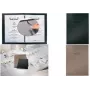 Menu obal sigel SM207 A5 antracit — plastové puzdro s ľanovou štruktúrou