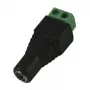 Synergy 21 S21-LED-000220 DC/2.1 x 4 mm čierny - zelený káblový konektor