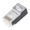 LANBERG RJ-45 konektor samec PLS-5000EZ, Cat5e, F/UTP (FTP), sivý, 100 ks
