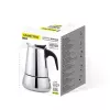 Moka kanvica Maestro MR-1660-9, kávovar na sporák pre 6 šálok, čierna