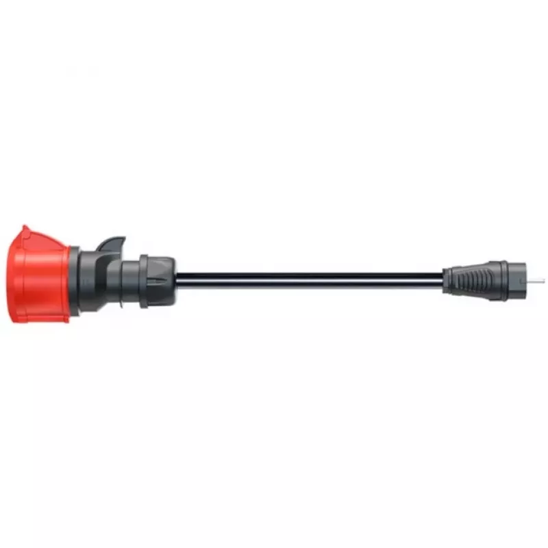 go-e adaptér pre Gemini flex 22 kW, CEE červený trojfázový prúd 32A > domáca zásuvka (čierny, 30 cm)