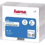 Hama CD slim Double Jewel Case, balenie 10 ks, 2 disky, priehľadná