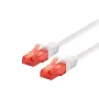 LOGON Cat6 UTP sieťový kábel, 7 m, RJ-45 na RJ-45, biely