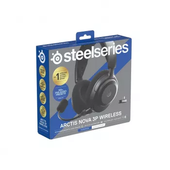 Headset STEELSERIES Arctis Nova 3P Wireless Bluetooth Circumaural Head-band, 20–22000 Hz, 260 g, čierna