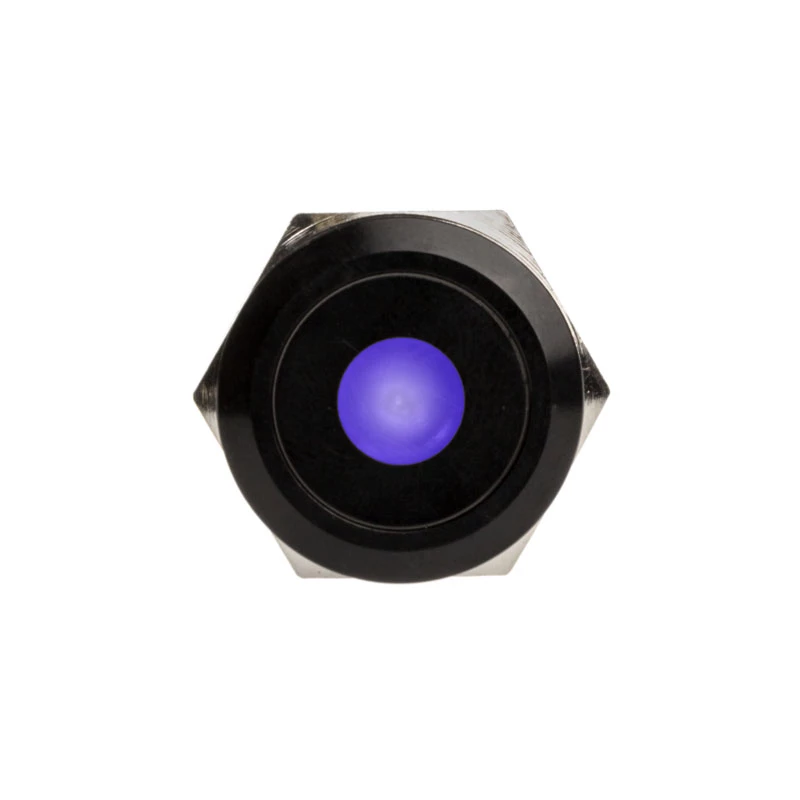DimasTech vandalizmus spínač/tlačidlo 19mm Blackline Dot RGB PD218