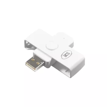 ACS ACR39U-N1 - interiér - biela - ISO 7816 časti 1-3 - trieda A - B - C (5 V - 3 V - 1,8 V) - USB 2.0 - T=0, T=1, podpora pamäťových kariet - Android - iOS (ACR39U-N1)