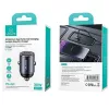 Auto nabíjačka usams C38 30W — 1x USB-A + 1x USB-C rýchle nabíjanie