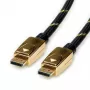 ROLINE 11.04.5920 DisplayPort kábel 1 m čierny - zlatý (11.04.5920)