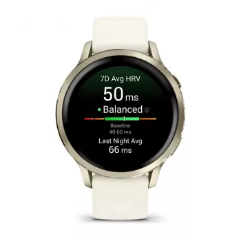 Smartwatch GARMIN Venu 4, 41 mm zlaté puzdro, 1,2 palca AMOLED 390×390, GPS, Wi‑Fi, 5 ATM, 10-dňová batéria