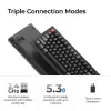 Mechanická klávesnica Keychron V3 Ultra 8K – kábel & Bluetooth, QWERTY, RGB, čierna