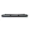 Digitus DN-91524U-EC 19" 24-portový Cat5e U/UTP patch panel, 1U, s káblovou podporou, čierny