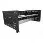 Delock montážna sada na DIN lištu - montovateľná do racku - čierna - 4U - 48.3 cm (19 inch)