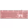 Deltaco GAM-021-RGB-P-DE - plná veľkosť (100%) - USB - membránové spínače - QWERTZ - ružová