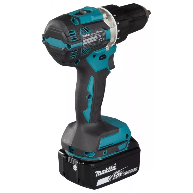 Makita DDF484RFJ vŕtačka 2000 RPM 1.8 kg čierna, modrá