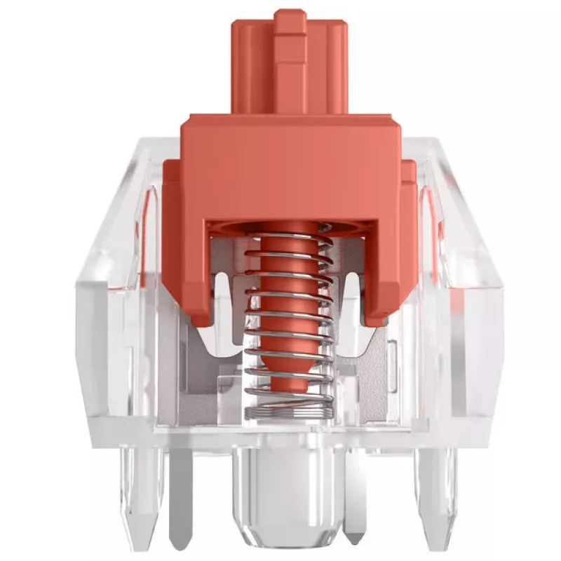 Mechanické spínače klávesnice GLORIOUS Fox Ultralight — 5-pin, lineárny MX stem, 30 g, mazané, 110 ks