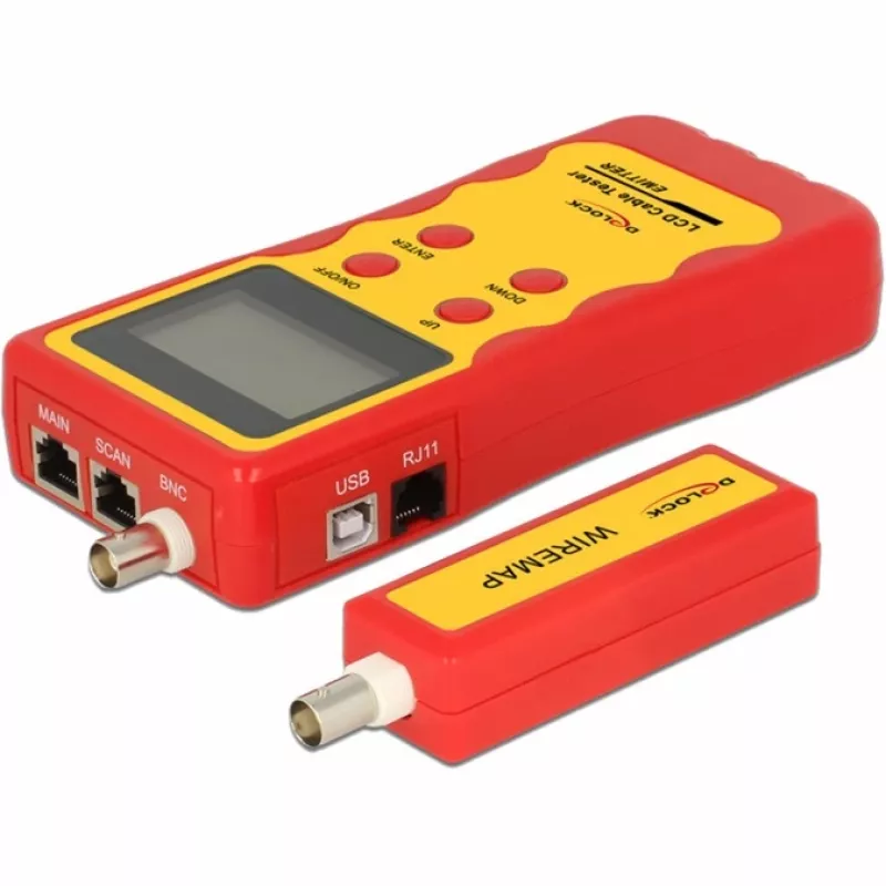 Delock LCD tester káblov - tester siete (86108)