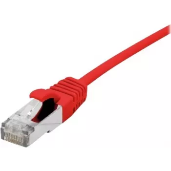 Ethernetový patch kábel Dexlan 858730 CAT6a S/FTP 1 m, červený