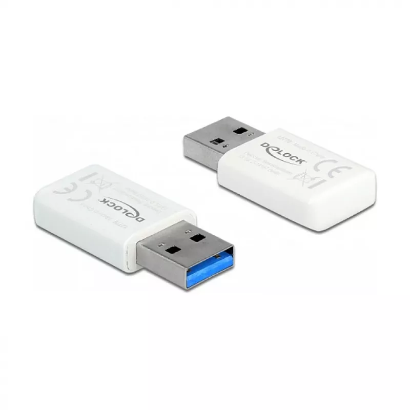WLAN sieťová karta DeLOCK 12770 USB 5000 Mbit/s bezdrôtová biela