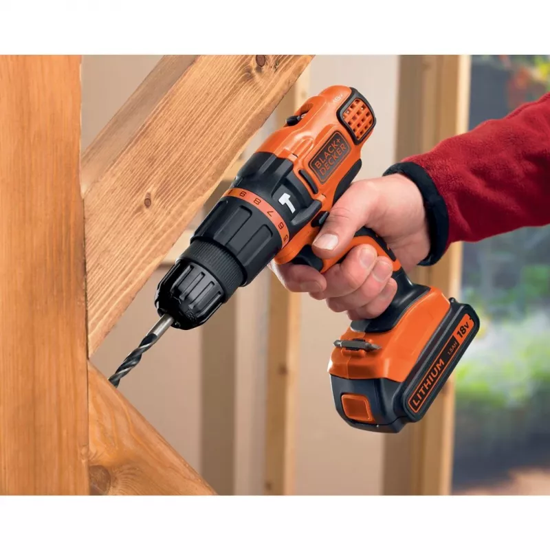 Pištoľová vŕtačka Black & Decker BDCH188N-XJ 1350 U/min, 18 V