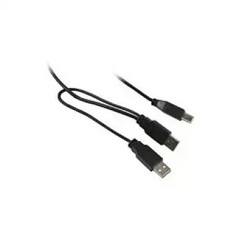 Synergy 21 S215325 – 1 m – USB-B – 2 x USB-A – USB 2.0 – konektor samec/konektor samec – čierny