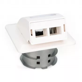 Digitus FTTH optická nástenná zásuvka na zapustenie DN-93201 SC/LC adaptér 86x30x86mm