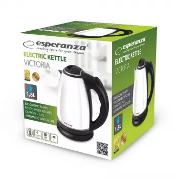 Esperanza EKK113W elektrická kanvica 1,8 l čierna, biela 1800 W