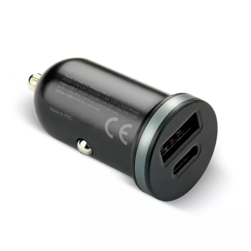 Auto nabíjačka everActive CC-30Q QC3.0 35W – 1x USB-A, 1x USB-C, rýchle nabíjanie