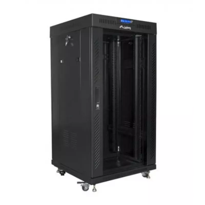 Racková skriňa 19 palcov 22HE 600x600 mm čierna LANBERG FF01-6622-12BL