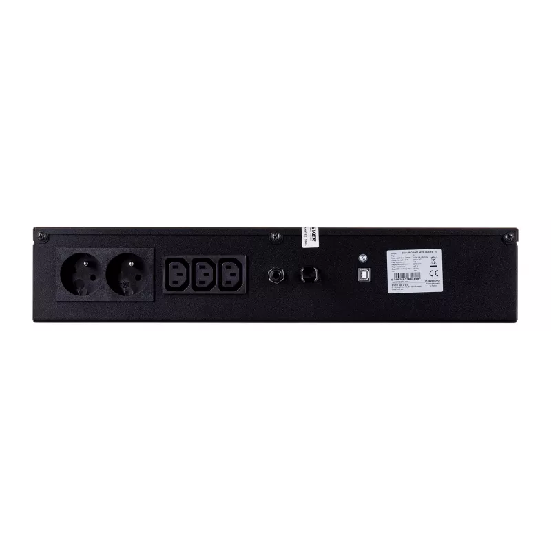 EVER ECO Pro 1000 AVR CDS 19-palcový 2U rackový line-interactive UPS, 1000 VA / 650 W