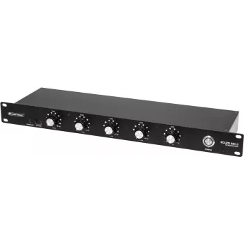 DJ ekvalizér Omnitronic EQ-25 MK2 — 2-kanálový, 15-pásmový grafický EQ