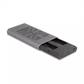 Puzdro na SSD DeLOCK 42027 sivé M.2 10 Gbit/s USB Type-C