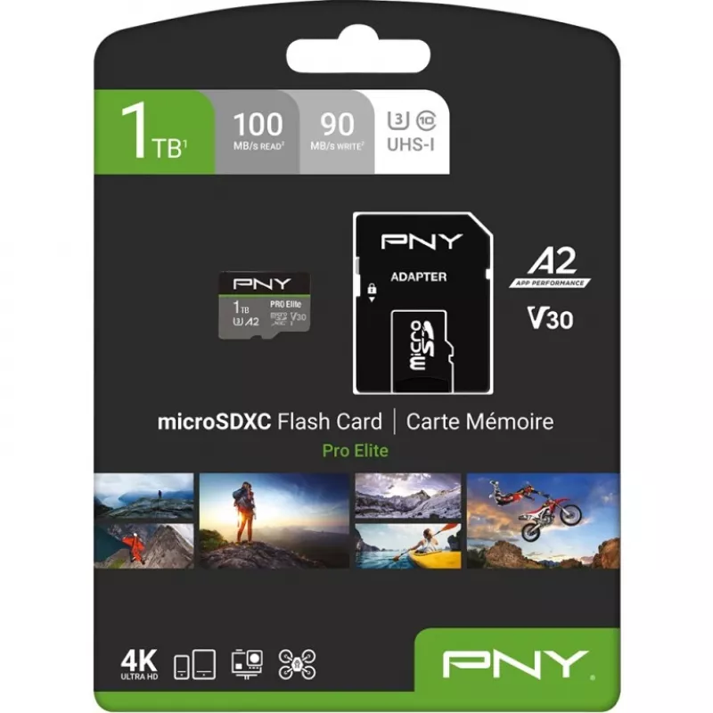 MicroSDXC PNY Pro Elite 1 TB UHS-I model