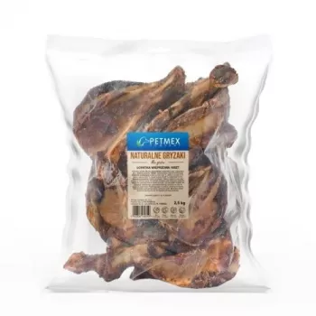 Žuvacia kosť pre psov PETMEX bravčové pliecko, prírodné bravčové žuvacie prúžky, 10 kusov, 2 kg balenie pre dospelé psy (2–4,9 kg)