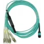 Optický kábel BlueOptics 106283-7003-BO MTP 4xLC OM4 3 m béžový