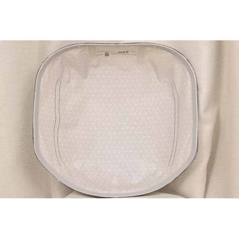 Podložka pod mačacie WC PETKIT P9221 — voštinová záchytná, sivá, 23,6 x 15,7 palca