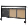 Ergo Office ER-300 B stolová priečka / organizér, 1295 x 242 x 726 mm, oceľ, max. zaťaženie 10 kg, čierna