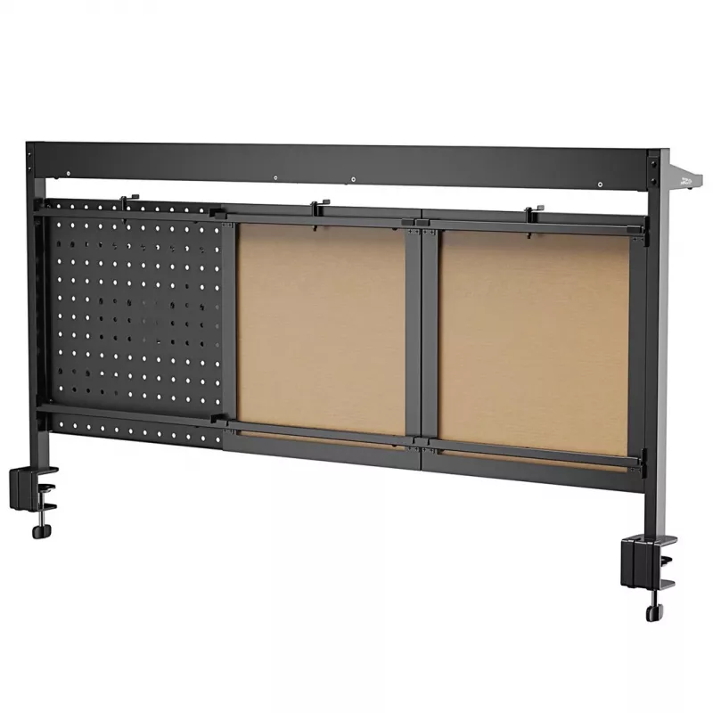 Ergo Office ER-300 B stolová priečka / organizér, 1295 x 242 x 726 mm, oceľ, max. zaťaženie 10 kg, čierna