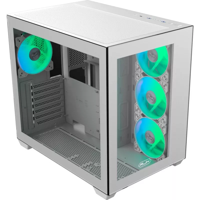Počítačová skriňa RAIJINTEK PAEAN C7 TG4, Tower skriňa, biela