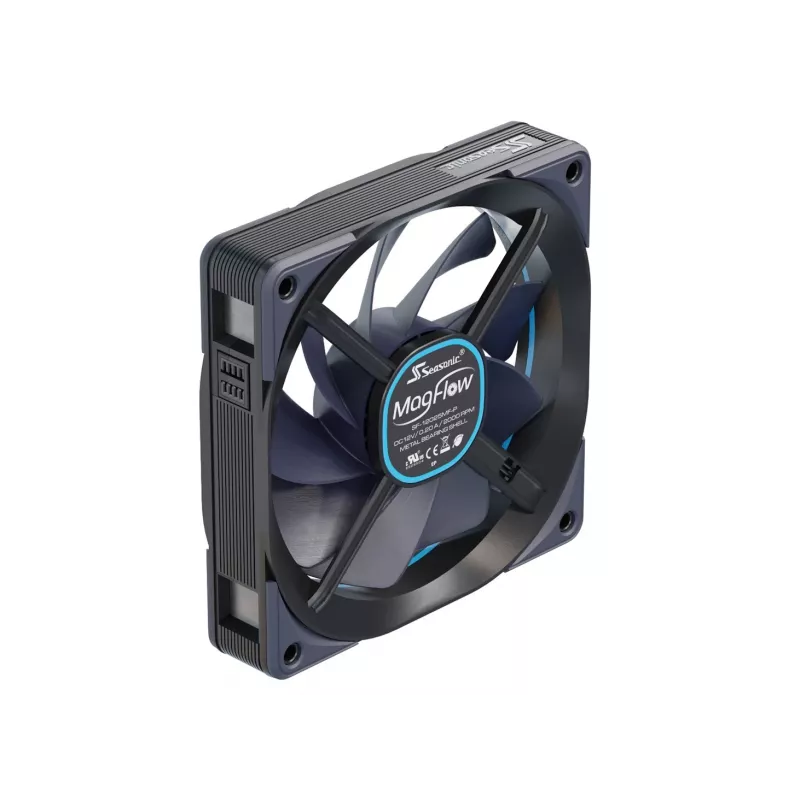 Seasonic MagFlow sada 1 ventilátora počítačová skriňa 12 cm čierna 1 kus