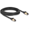 DeLOCK RJ45 sieťový kábel Cat.6A konektor samec-konektor samec S/FTP čierny 3 m
